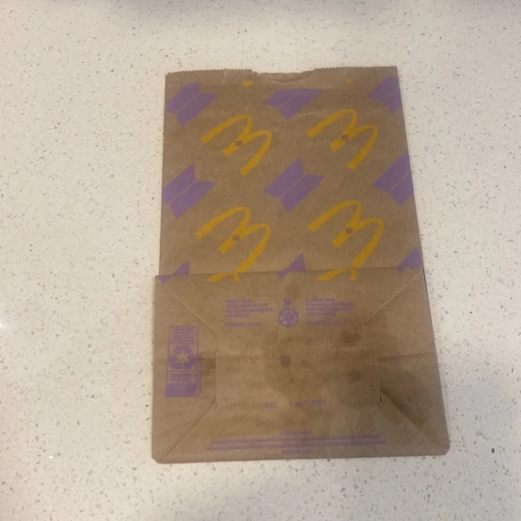 Rare find!! McDonald’s  BTS brown paper bag Collectors - Picture 2 of 6